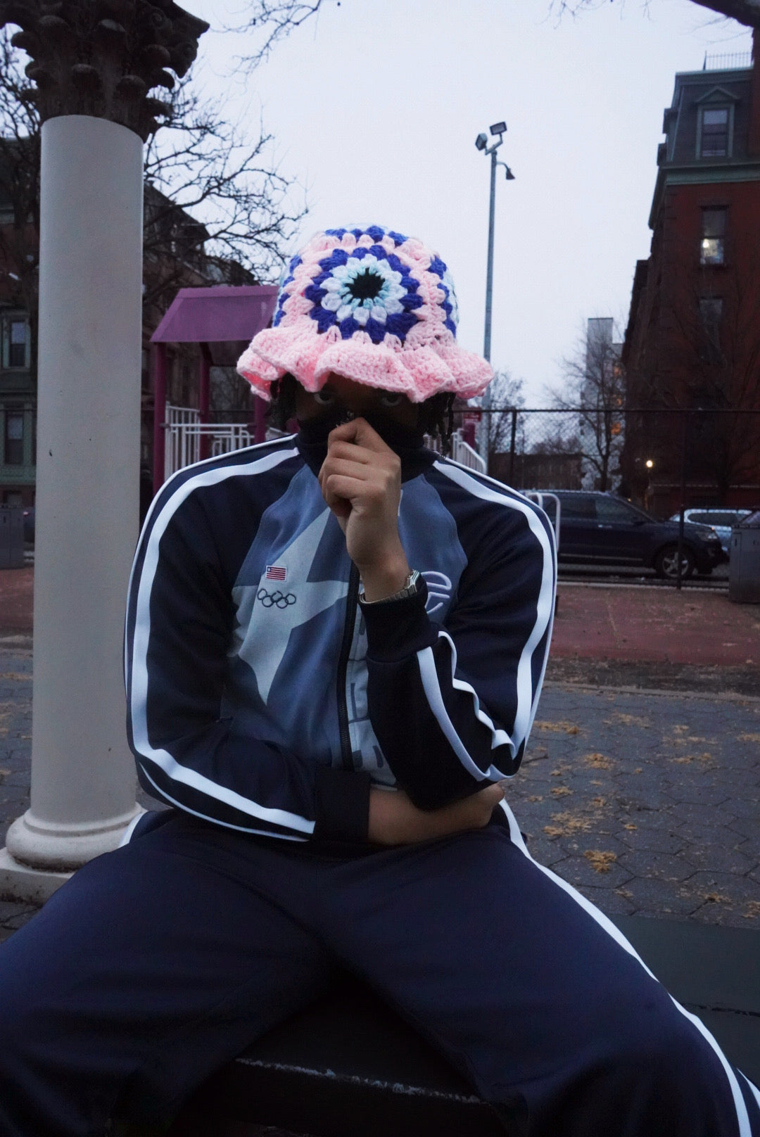 Pink Nazar Hat